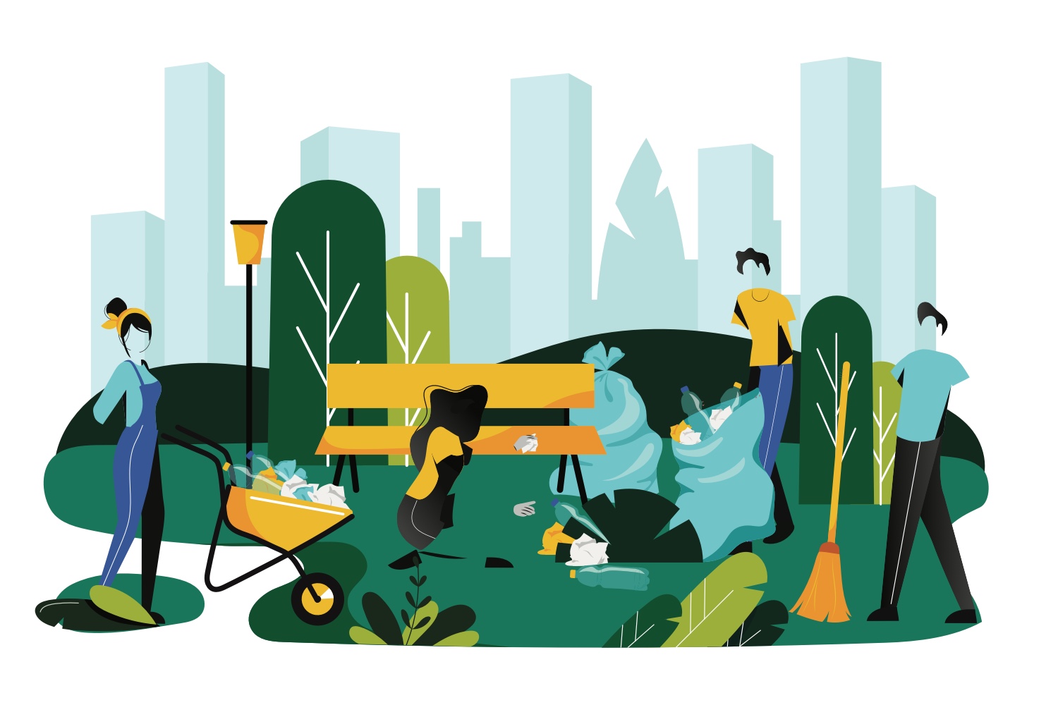 Идея: привлекать квалифицированных специалистов к озеленению и очистке города